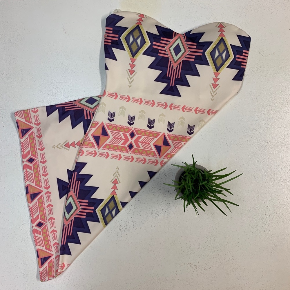 Tribal print mini dress